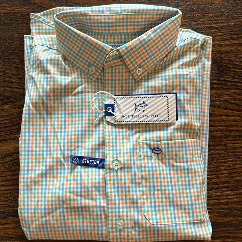 Southern Tide boys button down shirt